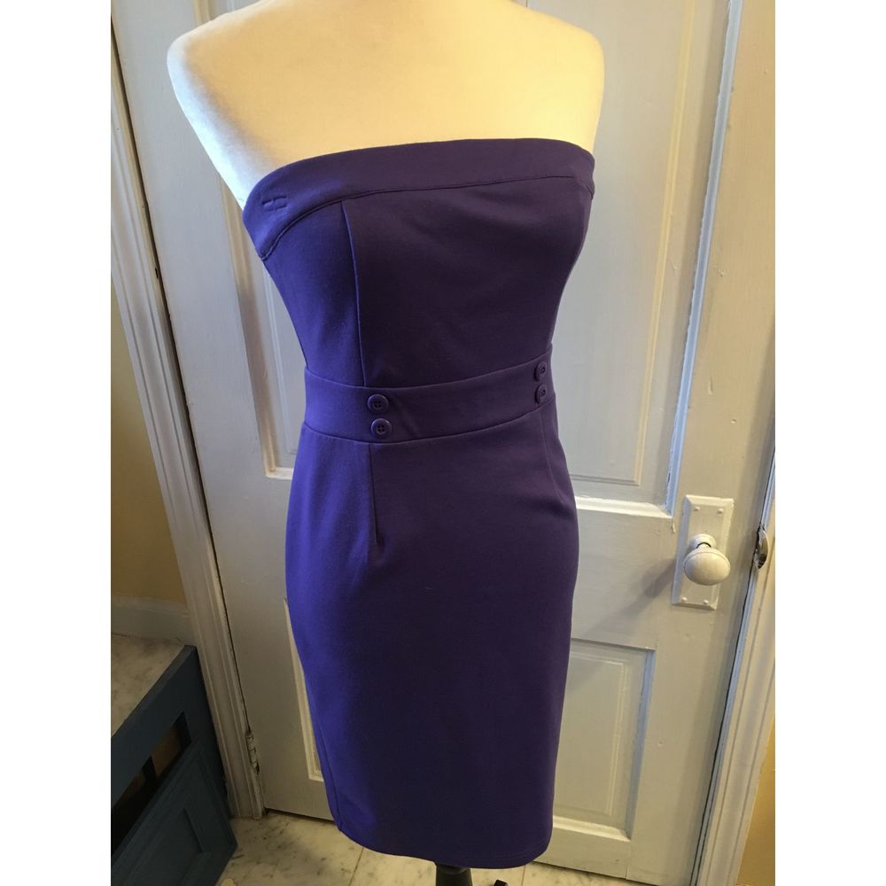 Strapless Purple Dress - Picture 6 of 10